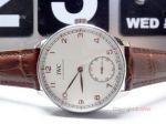 IWC Portuguese 8 Days Watch Replica SS Brown Leather Strap